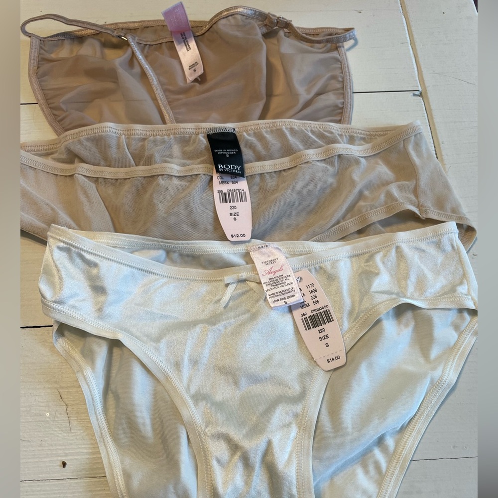 Three pairs of Victoria’s Secret panties. New with tags.  Selling all 3 as 1.